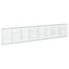vidaXL Cesto gabi&atilde;o com cobertura 800x50x150 cm ferro galvanizado