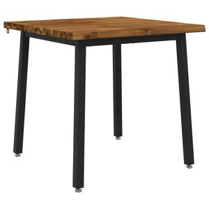 vidaXL 60 x 55 x 75 cm Madeira S&oacute;lida de Ac&aacute;cia Natural e Preto