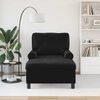 vidaXL Chaise Lounge com almofada Preto 91 x 157 x 91 cm Veludo