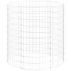 vidaXL Compostor de jardim &Oslash;100x100 cm a&ccedil;o galvanizado