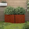 vidaXL Vasos/floreiras 2 pcs 42x40x39 cm a&ccedil;o corten