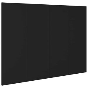 vidaXL Cabeceira de cama 120x1,5x80 cm derivados de madeira preto
