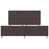 vidaXL Estrutura da Cama Castanho escuro 180 x 200 cm tecido