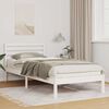 vidaXL Estrutura da Cama Branco 90 x 220 cm Madeira de Pinheiro Sólida