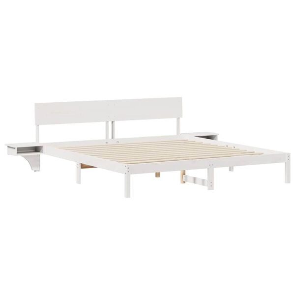 vidaXL Estrutura da Cama com cabeceira Branco 200 x 200 cm