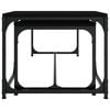 vidaXL Mesas de centro 2 pcs derivados de madeira preto