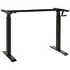 vidaXL Estrutura mesa ajust&aacute;vel em altura com manivela preto