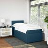 vidaXL Cama boxspring com colch&atilde;o 100x200 cm veludo azul