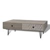 vidaXL Mesa de centro 100x60x35 cm cinzento
