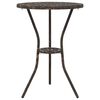 vidaXL Conjunto Bistro de Jardim 3 pcs Bronze Alumínio