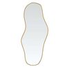vidaXL Espelho de parede 80x35 cm dourado