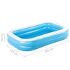 Bestway Piscina insufl&aacute;vel retangular 262x175x51cm azul e branco