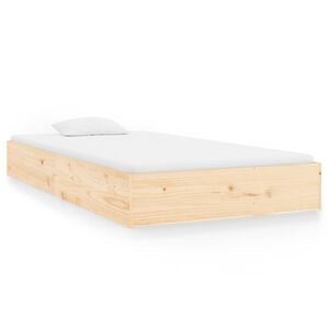vidaXL Estrutura de cama 100x200 cm madeira maci&ccedil;a