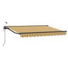 vidaXL Toldo Retr&aacute;til El&eacute;trico Amarelo, Cinza, Antracite 3,5 x 2,5 m
