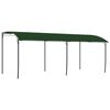 vidaXL Gazebo 6 x 3 x 2,55 m Verde A&ccedil;o revestido a p&oacute; e tecido 180 gsm