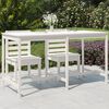vidaXL Mesa de jardim 203,5x90x110 cm madeira de pinho maci&ccedil;a branco