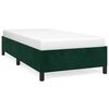 vidaXL Estrutura de cama sem colch&atilde;o 80x200 cm veludo verde-escuro