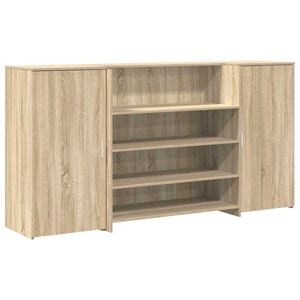 vidaXL Balc&atilde;o recep&ccedil;&atilde;o 200x50x103,5 cm deriv. madeira carvalho sonoma