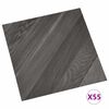 vidaXL Pranchas de Piso 55 pcs Cinzento 5,11 m&sup2; PVC
