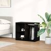 vidaXL Gabinete de Maquiagem Carvalho Preto 80 x 40 x 65 cm