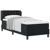 vidaXL Cama Box com cabeceira Preto 80 x 200 cm Veludo