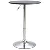 vidaXL Mesa de bar &Oslash;60 cm MDF preto