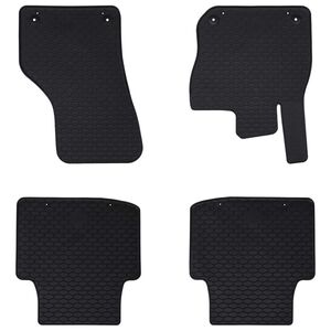 vidaXL Tapete de carro 4 pcs Preto TPE