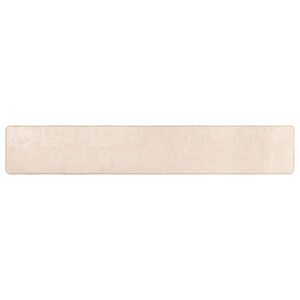 vidaXL Passadeira MARSA Creme 50 x 300 cm Poli&eacute;ster e PVC