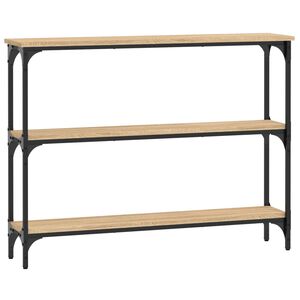 vidaXL Mesa consola 100x22,5x75cm derivados de madeira carvalho sonoma