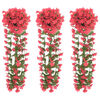 vidaXL Grinaldas de flores de Natal 3 pcs 85 cm rosa
