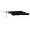 vidaXL Toldo Retr&aacute;til El&eacute;trico Preto e Anthracite 3,5 x 2,5 m