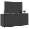 vidaXL Móvel de TV 99x39x44 aço preto