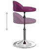 vidaXL Cadeiras de jantar girat&oacute;rias 4 pcs couro art. roxo