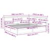 vidaXL Cama com estante sem colch&atilde;o 180x200 cm pinho maci&ccedil;o