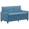 vidaXL Sof&aacute; Azul 156 x 81 x 87,5 cm Tecido