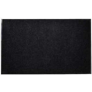 vidaXL Tapete de porta preto 90 x 60 cm em PVC