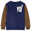 Sweatshirt para crian&ccedil;a azul-marinho escuro 128