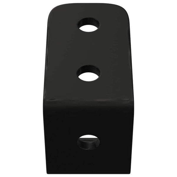 vidaXL Ganchos 2 pcs Preto M5 x 110 mm Ferro