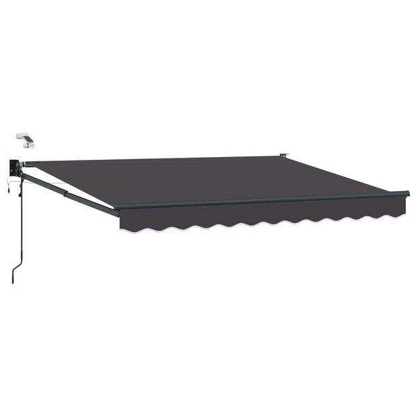 vidaXL Toldo Retr&aacute;til El&eacute;trico Antracite 2,5 x 2 m