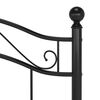 vidaXL Estrutura de cama 100x200 cm metal preto
