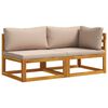 vidaXL Conjunto de sof&aacute;s modulares com almofadas 2 unid. 2 lugar