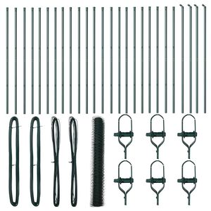 vidaXL Poste de Cerca Verde