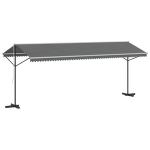 vidaXL Toldo livre Cinzento 6 x 3 m Poli&eacute;ster