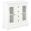 vidaXL Aparador 70x28x70 cm madeira de pinho maci&ccedil;a branco
