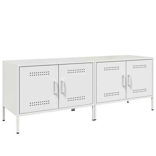 vidaXL M&oacute;veis de TV 2 pcs 68x39x50,5 cm a&ccedil;o branco