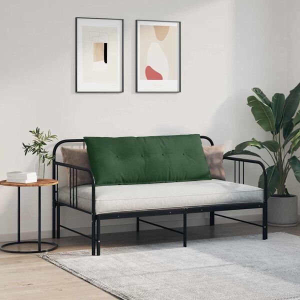 vidaXL Travesseiro para Costas Verde Selva 120 x 50 cm