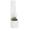 vidaXL Tela de Privacidade para Jardim Floral Branco 32 x 150 cm