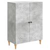 vidaXL Buffet Cinzento Cimento 66 x 34,5 x 90 cm Derivados de Madeira