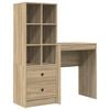 vidaXL Mesa Carvalho Sonoma 105,5 x 34 x 127 cm 2 unid.