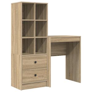 vidaXL Mesa Carvalho Sonoma 105,5 x 34 x 127 cm 2 unid.
